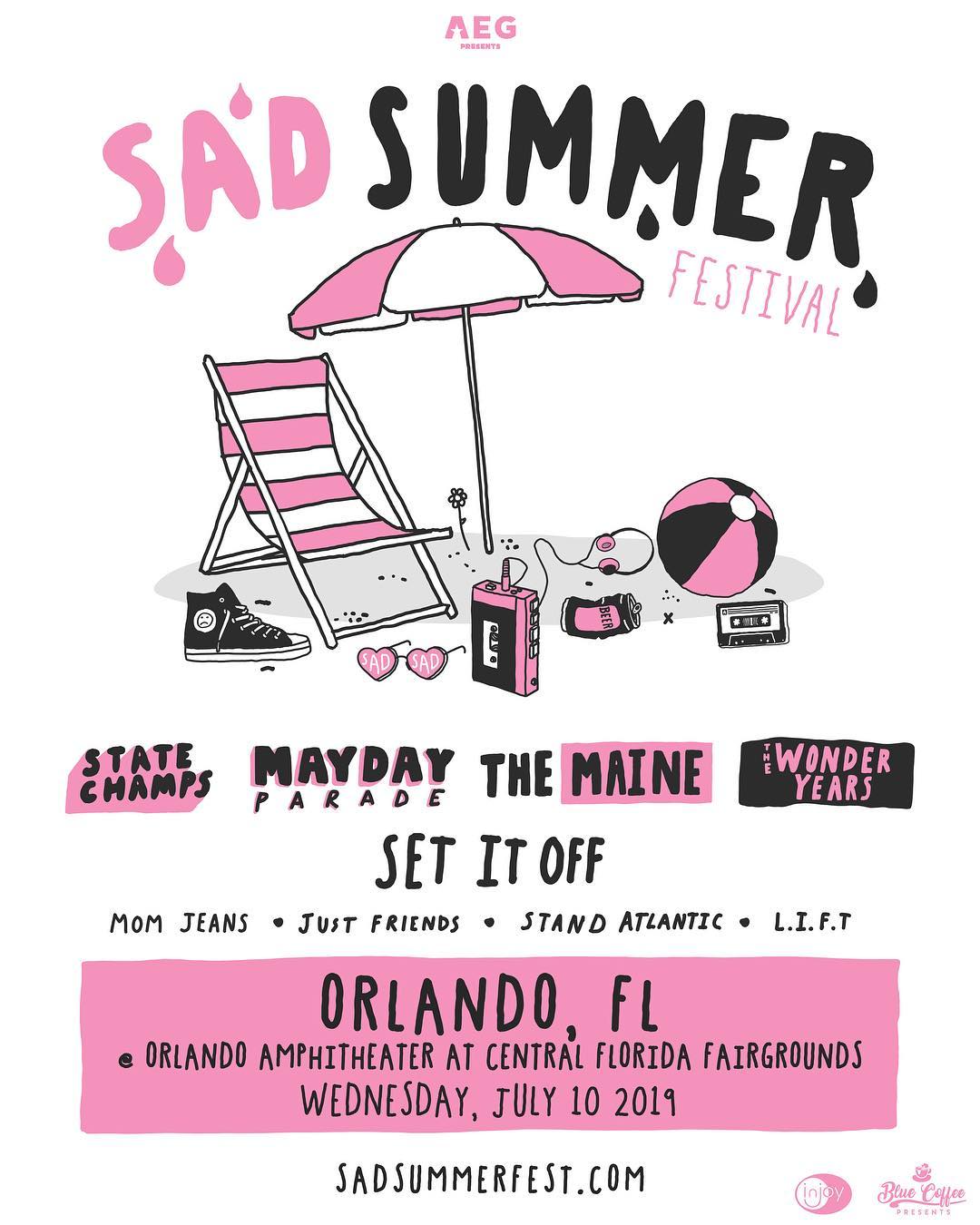 Sad Summer. Summer Sadness. Emo Fest.